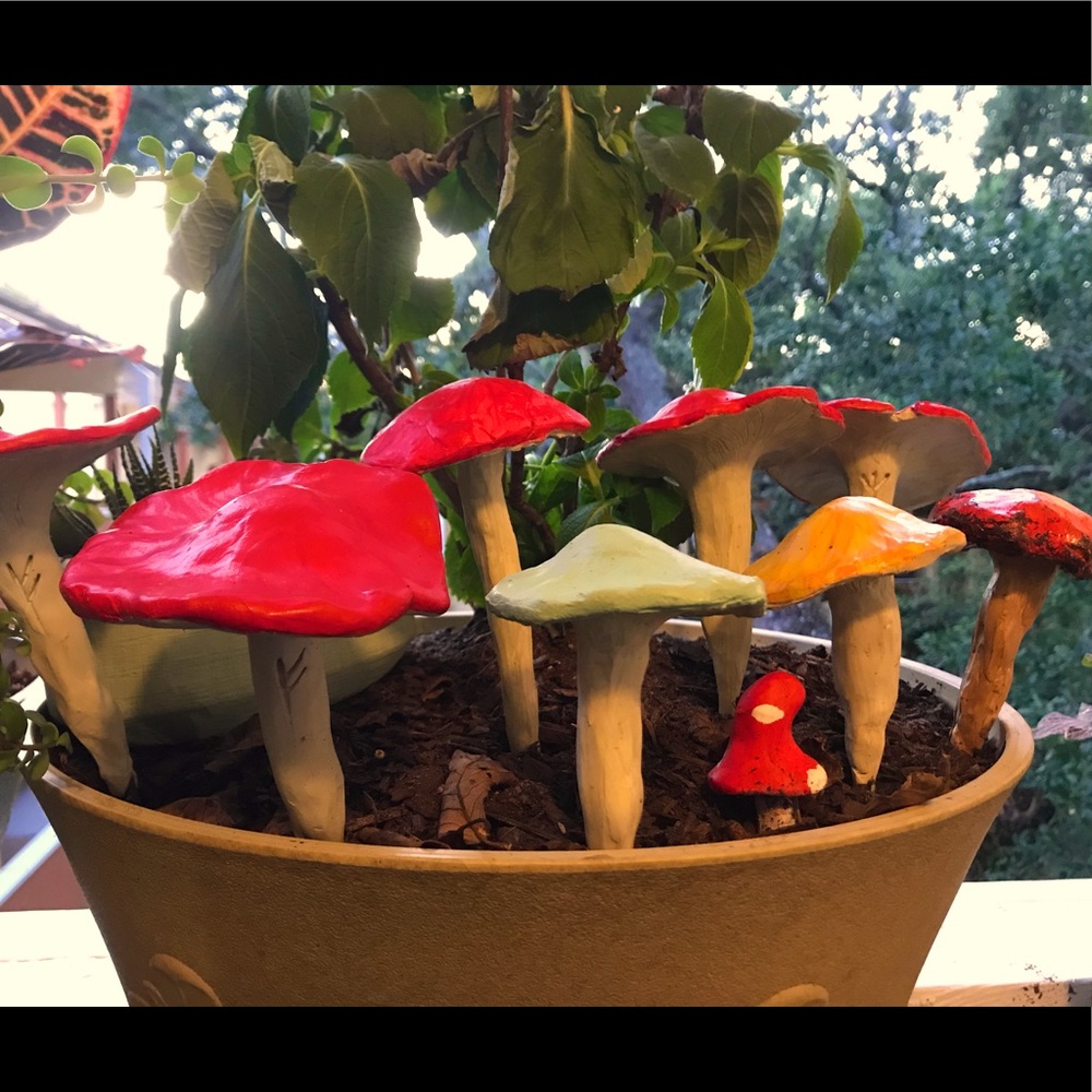 [1] HANDMADE MUSHROOM GARDEN STAKE! 🍄 Bundle & chat - Picture 3 of 14